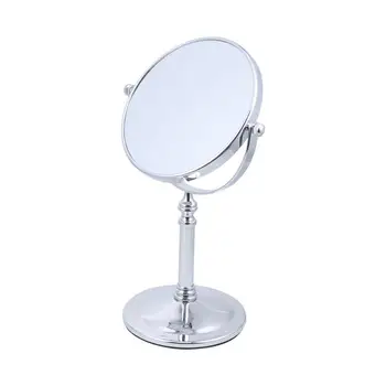 

Double Side Cosmetic Mirror Magnification Desktop Makeup Mirror for Home (6 Inch 5 Times Magnification Silver)