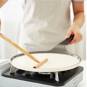 

DIY T-Shaped Crepe Maker Pancake Batteries Wooden Spreader Stick for Baking and pastry tools Kitchen Accessories