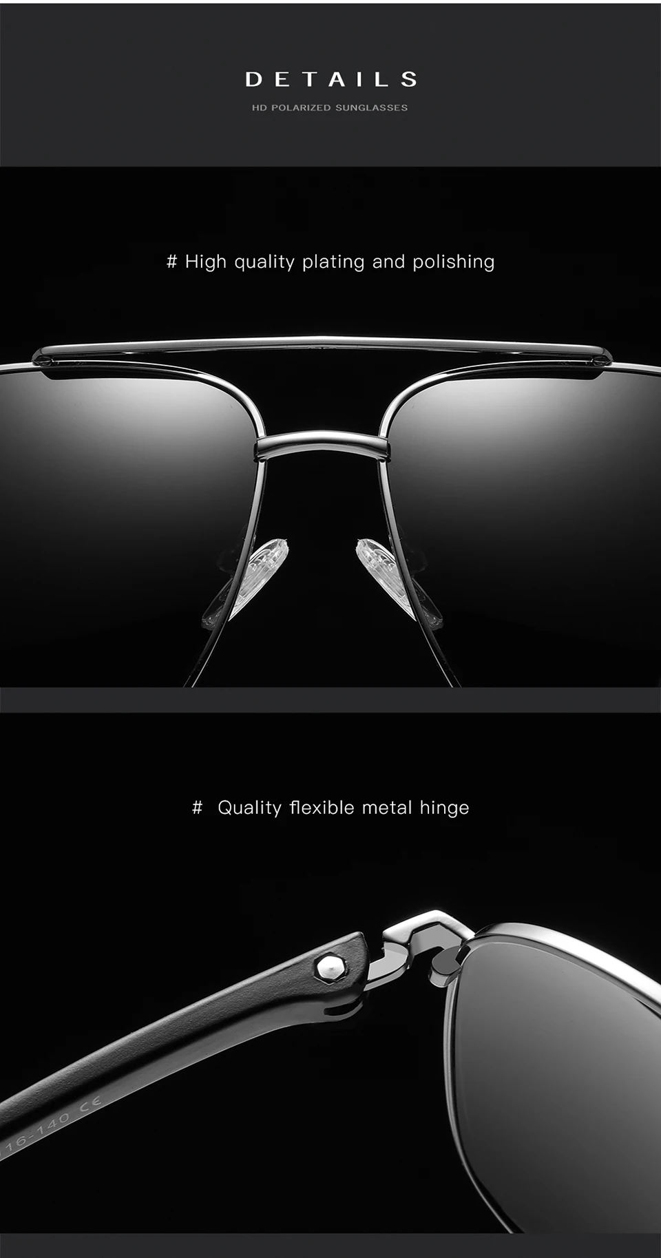 Высококачественные мужские Квадратные Солнцезащитные очки поляризованные UV400 Пилот солнцезащитные очки для мужчин вождения синие линзы Ретро настраиваемые, с логотипом