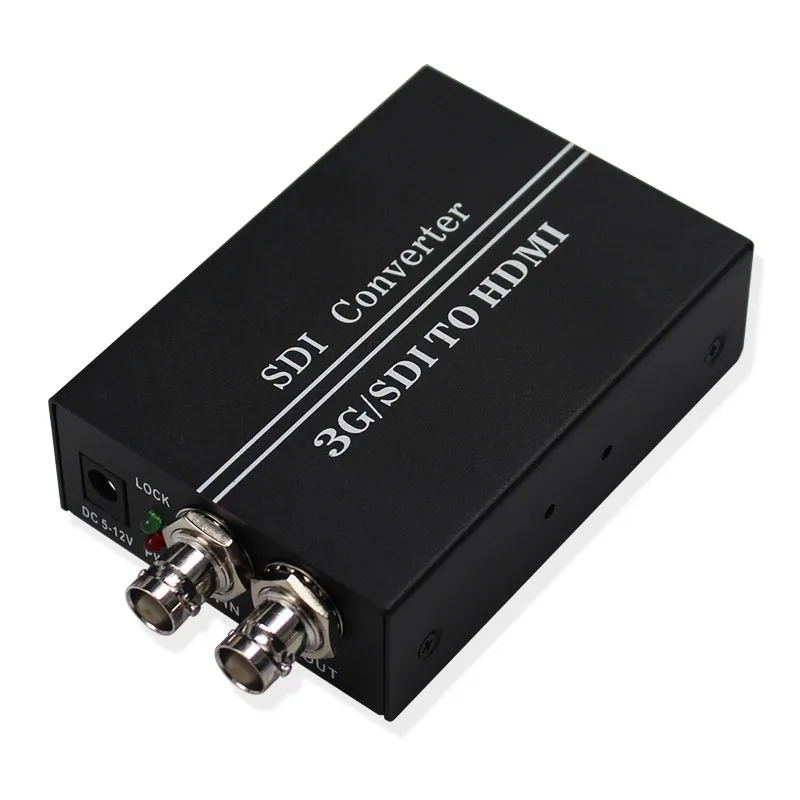 Преобразователь SDI в HDMI с поддержкой петли SDI SD-SDI/HD-SDI/3G-SDI 1080P для HDTV монитора с европейской вилкой