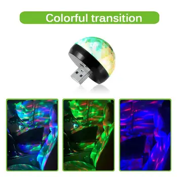 

Hot Onever Car Charger Bluetooth 5.0 Starry Sky Disco Light Dual USB Charger Hands-free Calling Bluetooth Car Kit with Music Pla