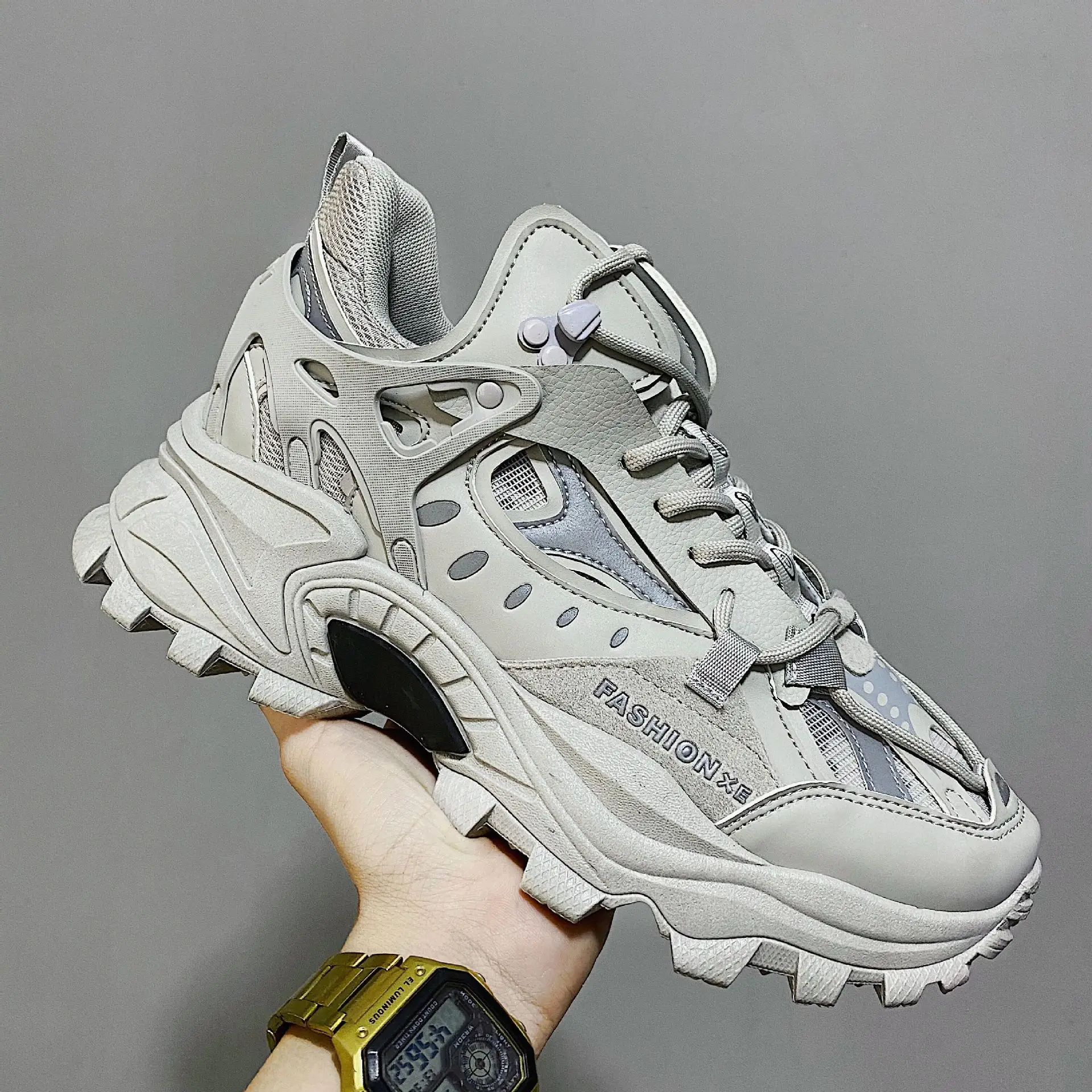 Men's Vulcanized Shoes Luxury Men Sneakers Harajuku Shoes Chunky Sneakers for Men Platform Sneakers Male Fashion Zapatos Hombre - 4