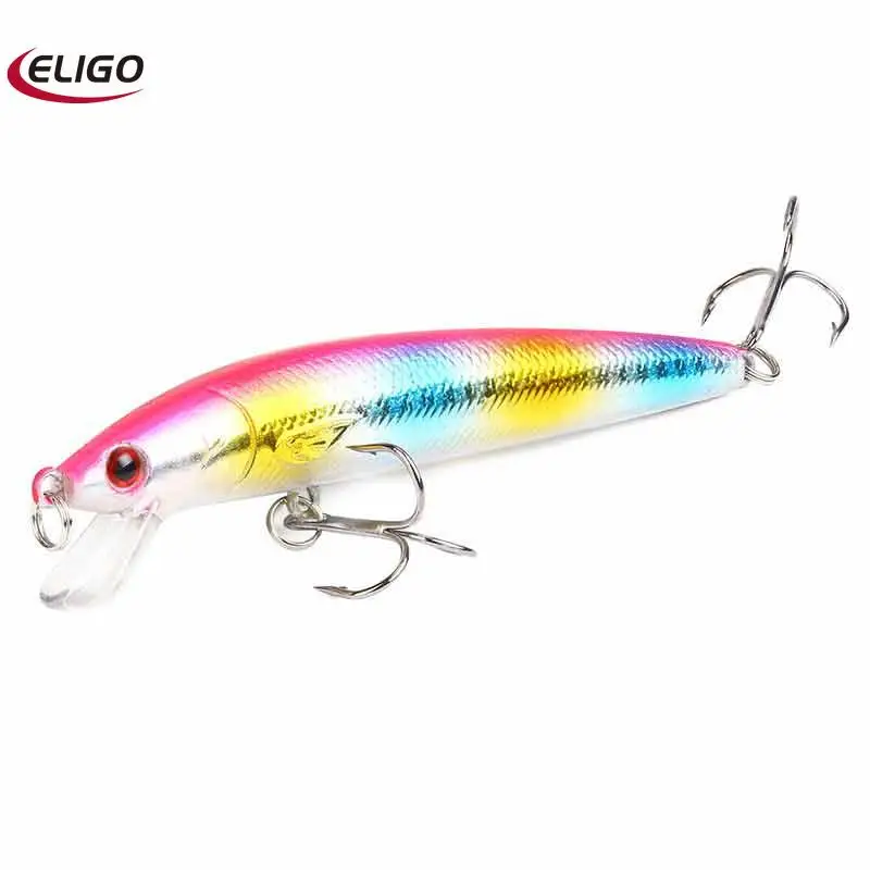 

10Pcs/lot 10cm 7.5g Hard Artificial Wobblers Minnow Fishing Bait Lure Floating Bait Fish Lures For Ocean River