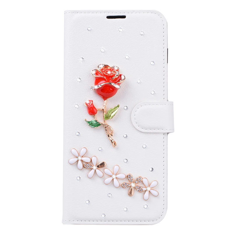 

PU Leather Case for LG G4 Stylus G5 G6 G7 Fit G8 ThinQ Q6 Q8 X Power 2 3 Stylo 5 4 K50 K50S W10 W30 3D Diamond Flip Wallet Cover