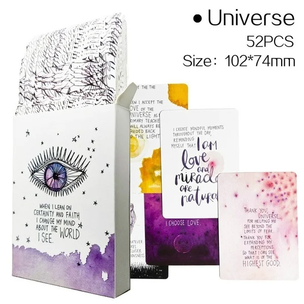 Universe Archangel Oracle Card английская карточная игра для чтения, настольная игра, Earth Magic Oracle Cards, колода Для Таро для личного использования, 6 стилей - Цвет: Universe