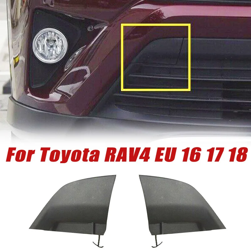 2 Pcs Front Bumpers Tow Hook Eye Cover Cap For Toyota RAV4- Parts