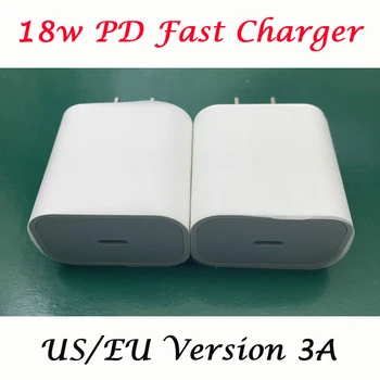 

AAAAA+ 18W PD Fast Charger for iPhone 11 Pro XR XS Max iPad mini EU US A1720 A1692 USB Type-C Quick Charge Travel Adapter