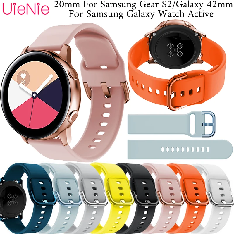 Cinturino 20Mm Per Samsung Gear S2/Galaxy 42Mm Frontier/Cinturino Di Ricambio Classico Per Samsung Galaxy Watch Cinturino Attivo Per Gear S2