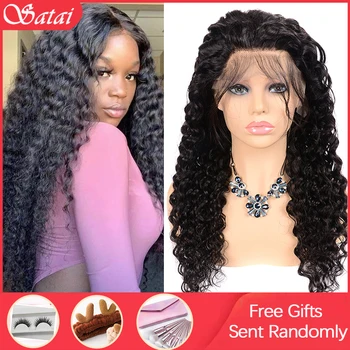 

Deep Wave Human Hair Wig Pre Plucked Hairline 150 Density 13x4 Lace Front Human Hair Wigs Lace Front Wig Remy Wigs