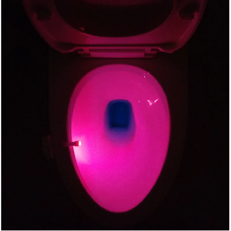 8 Color Infrared Induction Light Washroom Toilet Nightlight LED Toilet Smart PIR Motion Sensor For Bathroom WC Toilet Seat Light 4