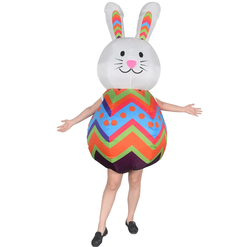 

Hot Rabbit Inflatable Costume Party Cosplay costumes Fancy Mascot Anime Halloween Costume For Adult Kids Cartoon