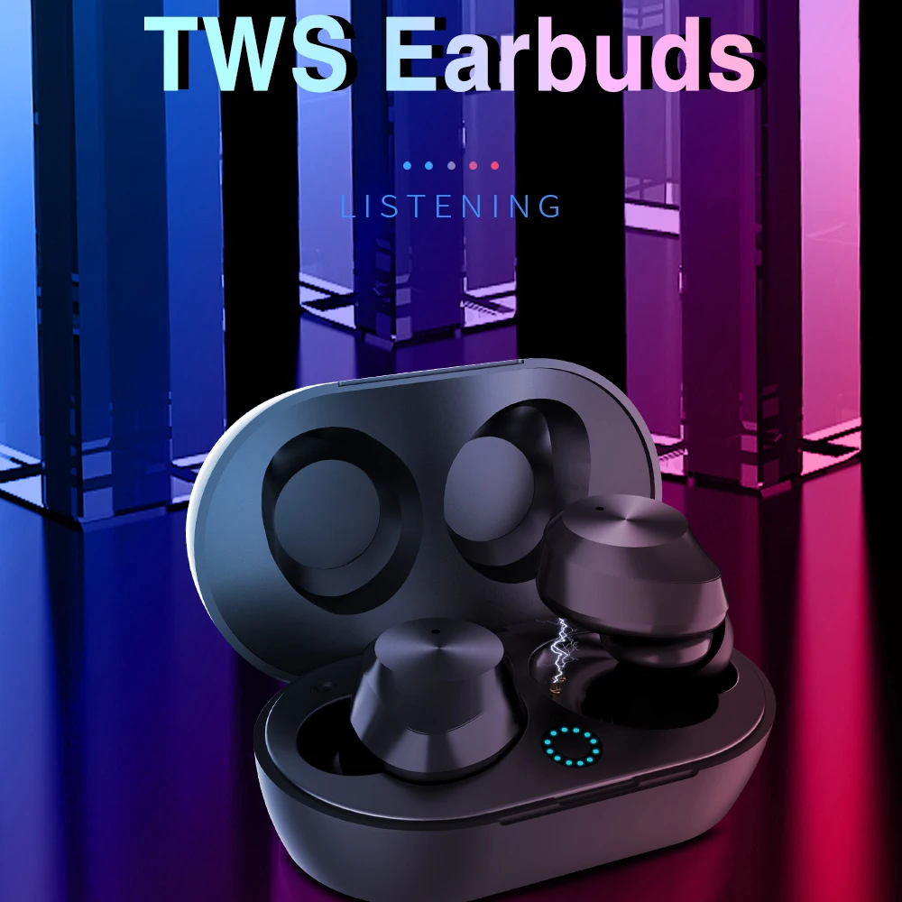 Ottwn New TWS-9 Bluetooth Headset sports Earbuds Wireless Touch Headset with Charging Box Waterproof Headset for all Smart phone