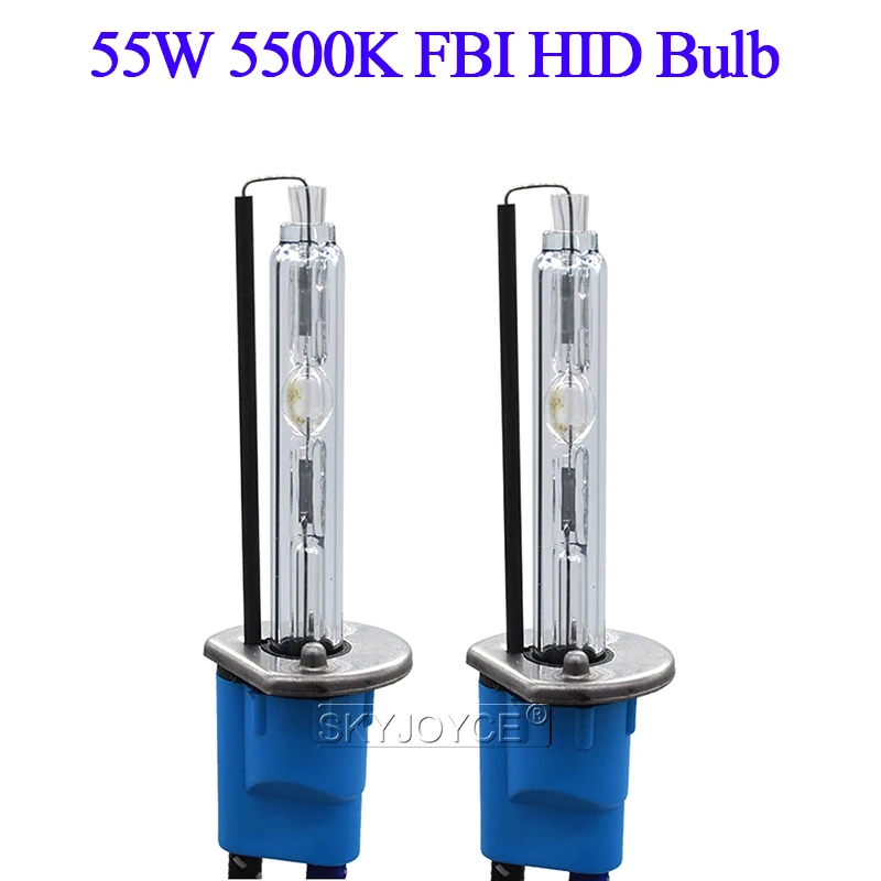 SKYJOYCE High Quality FBI 55W Xenon H7 5500K Super Bright Car Headlight Kit Xenon H1 H3 H8 H11 D2H AC Slim Fast Start HID Ballast