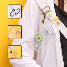 Прозрачный ПВХ авокадо держатели для ключей для женщин и мужчин органайзер для ключей маленькие кошельки для ключей чехол-цепочка чехол для колец автомобильный брелок ключница