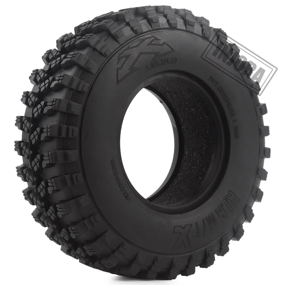 4 шт. 1," резиновые колеса Voodoo KLR шины 105*35 мм для 1:10 RC Гусеничный осевой SCX10 D90 TF2 MST Tamiya