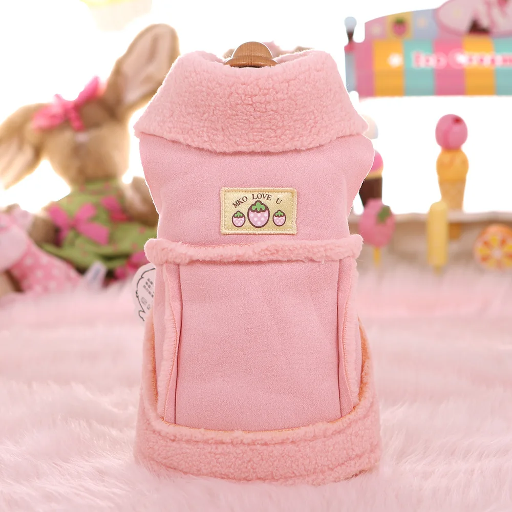 

Thickening Coats for Dogs 2019 Autumn and Winter Pink Brown Colors Xs-xl Sizes Clothes for Pets Accessories for Dogs Pet Jackets