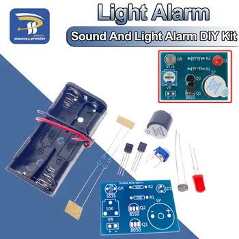 Photosensitive Sound Light Alarm DIY Kit Electronic Production Invention Assembly Sound and Light Sensor Module Device Suite
