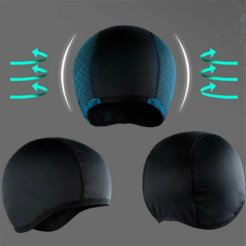 

Motorcycle Scooter Helmet Inner Liner Headgear Cap Coolmax Hat Quick Dry Racing