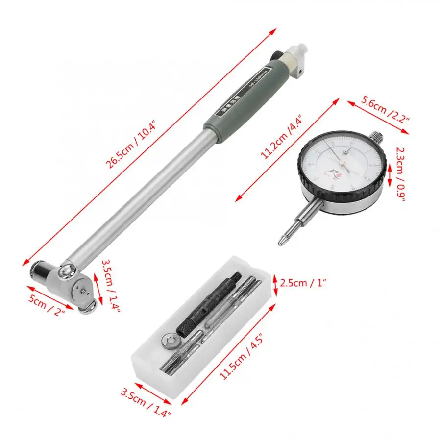 Набор для измерения диаметра 50-160 мм Цилиндрический инструмент для измерения диаметра двигателя