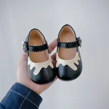 Chaussures de printemps à semelle souple pour bébés, chaussures de princesse pour enfants en bas âge, de fête, de première marche, de marque Mary Jane, à fleurs douces, 2022 