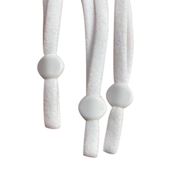 

200 Pcs DIY Braided Elastic Band Cord Knit Band Sewing DIY Mask Material White-Dropship