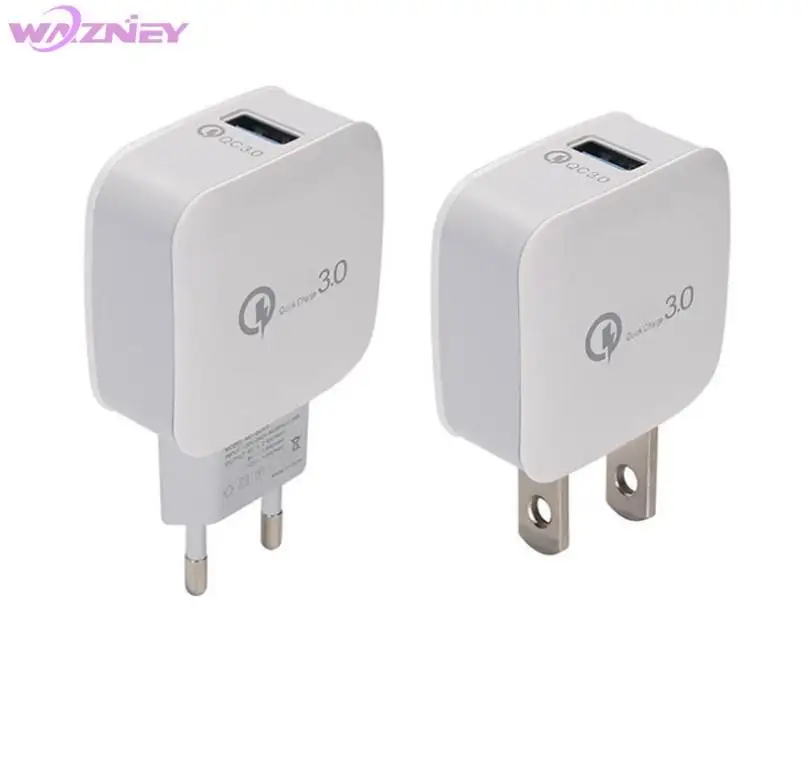 Быстрое зарядное устройство QC3.0 QC2.0 USB зарядное устройство адаптер 18 Вт портативное настенное зарядное устройство EU US Разъем для SAMSUNG IPHONE HUAWEI