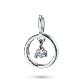 

Pendant in white gold with diamonds