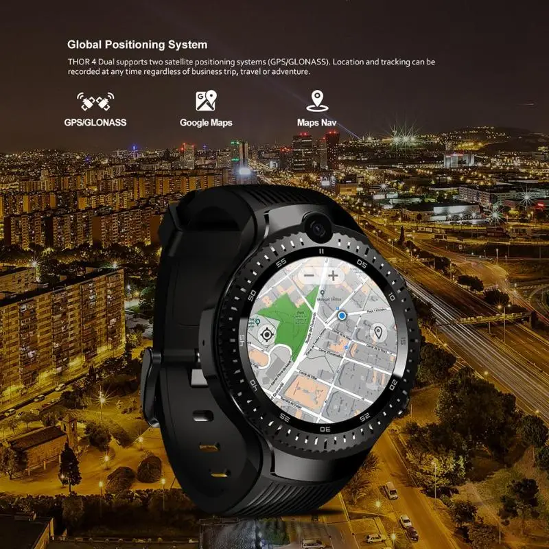 Zeblaze THOR 4 Dual 4G LTE Video Call 5.0+5.0MP Dual Camera GPS/GLONASS 1GB+16GB Smart Watch Phone