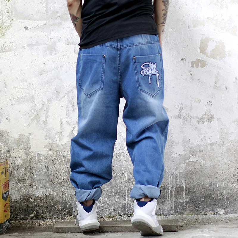 Ecko-pantalones de estilo Hip-Hop para hombre, ropa de calle holgada holgada, 30-46 talla grande, novedad de 2022 - AliExpress Ropa de hombre