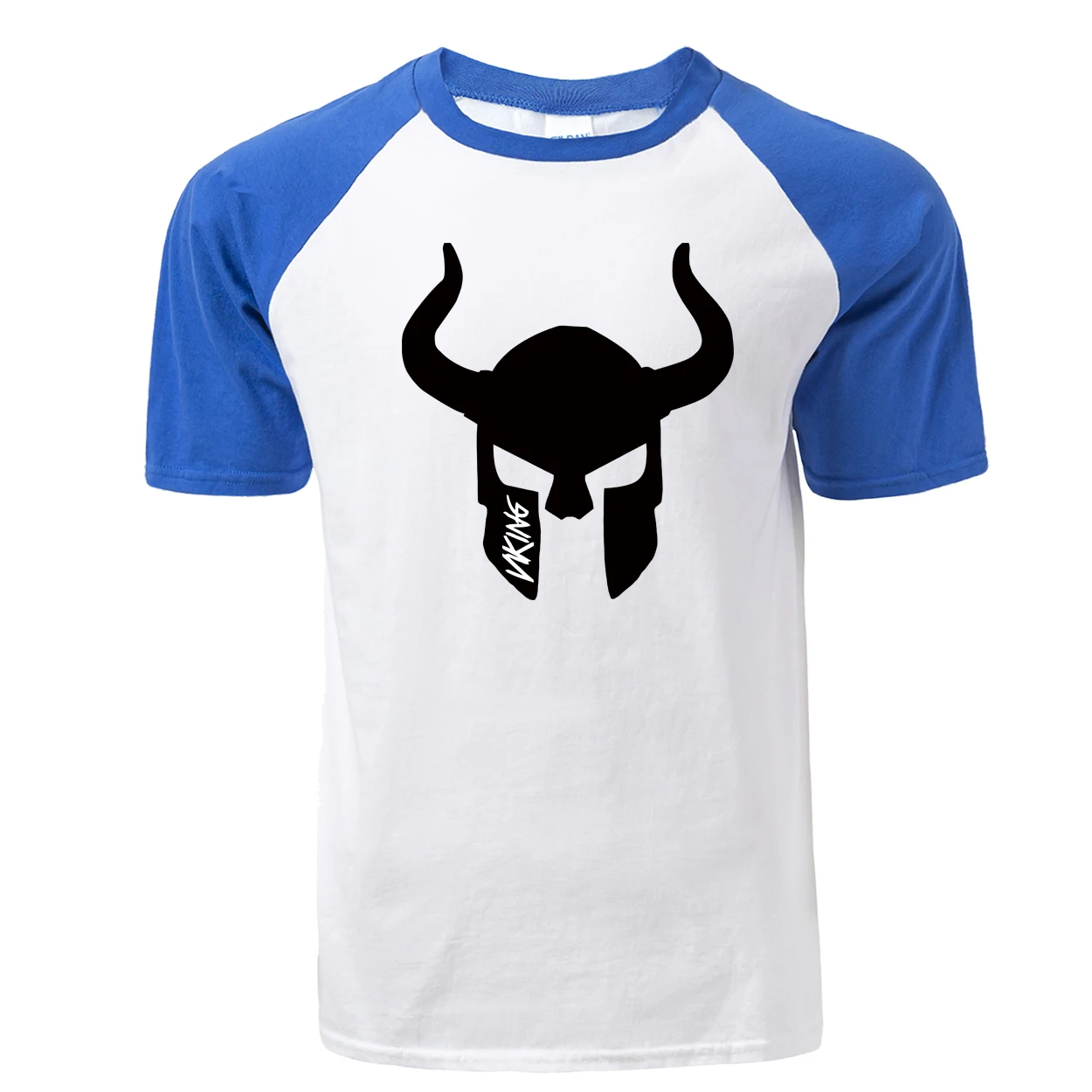 Модная футболка Odin Vikings, мужская летняя крутая футболка с коротким рукавом, реглан Viking, хлопковая Повседневная мужская футболка, мужская одежда
