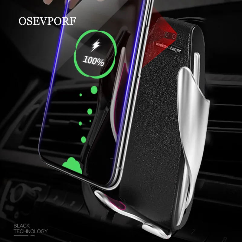 Qi автомобильное беспроводное зарядное устройство для iPhone Xs Max X R 7 11 samsung S10 S9 S8