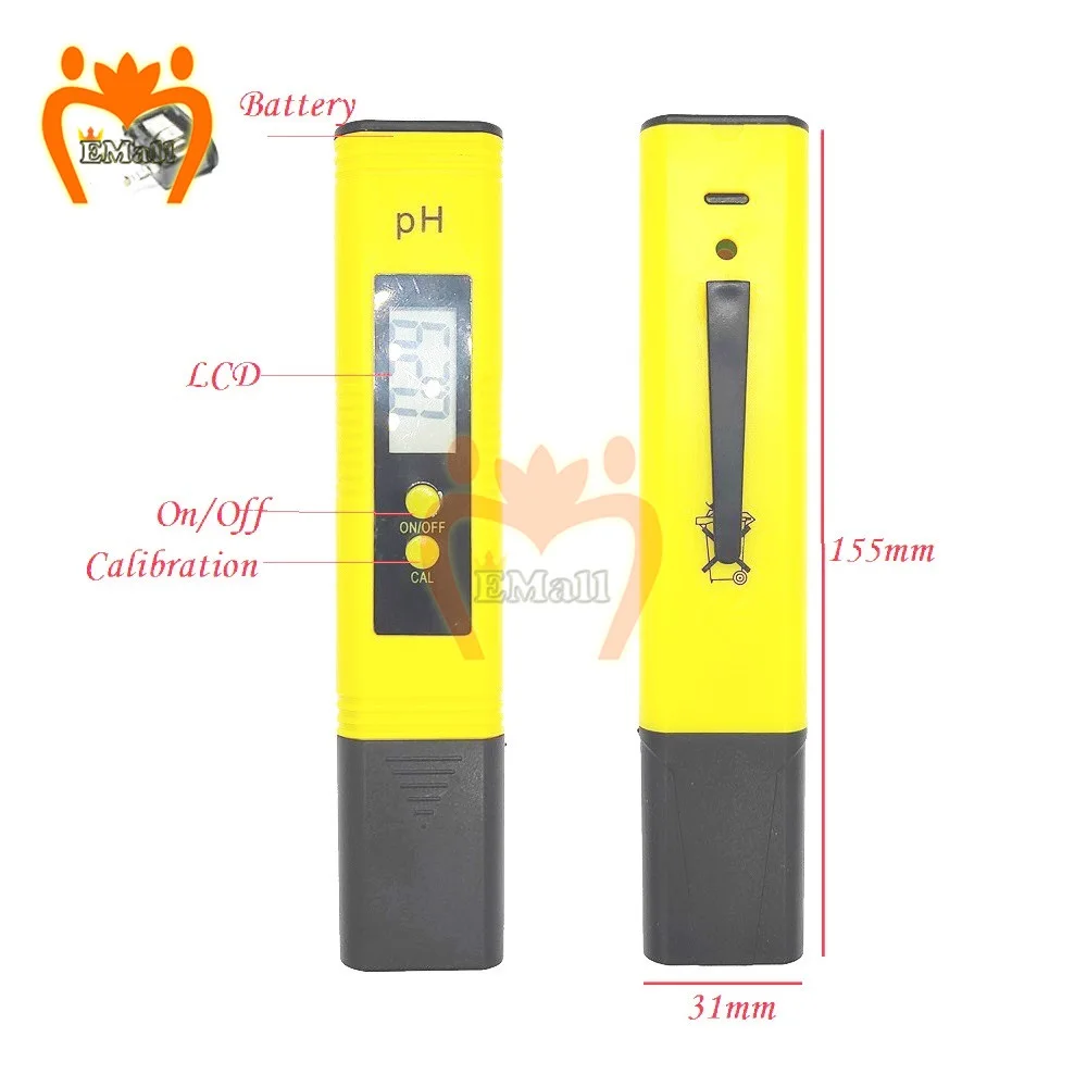 PH Meter 0.01PH Tester High Precision Water Quality Testing 0.00-14.00 PH For Aquarium Swimming Pool Water Automatic Calibration ph meter water quality detector water tester
