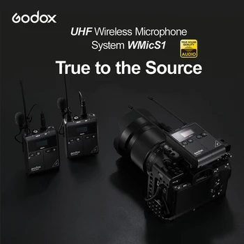 

Godox UHF Wireless Microphone System WMicS1 Kit1 for Street Interview, Conference, Lecture, Live Streaming (WmicS1 kit1)