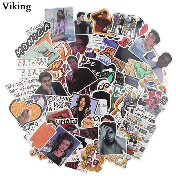 

10sets/lot Friends Stickers 66 Pcs/set PVC Stickers Funny Stickers For Notebook Scrapbooking Sticker Laptop Car Sticker G0549