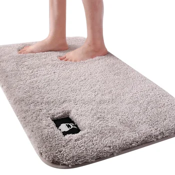 

Fluffy Bath Rug Super Absorbent Bathroom Carpets Bathtub Floor Mat Doormat For Entrance Door Living Room BedRoom Bathroom Mats