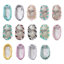 Портативная детская кроватка лежак для новорожденного люлька бампер детская люлька кровать новорожденная кроватка люлька Младенческая Детская подушка с рисунком гнезда