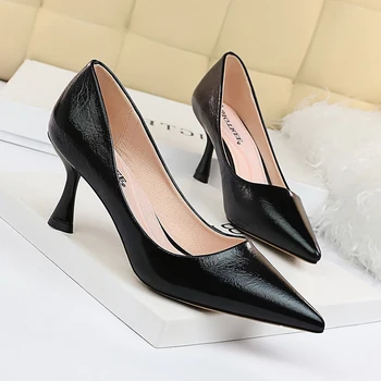 

Women Pumps 2020 Fashion High Heels Pointed Toe Work Pump Stiletto Shoes Women Heels Shoes Office Career Elegant Pumps