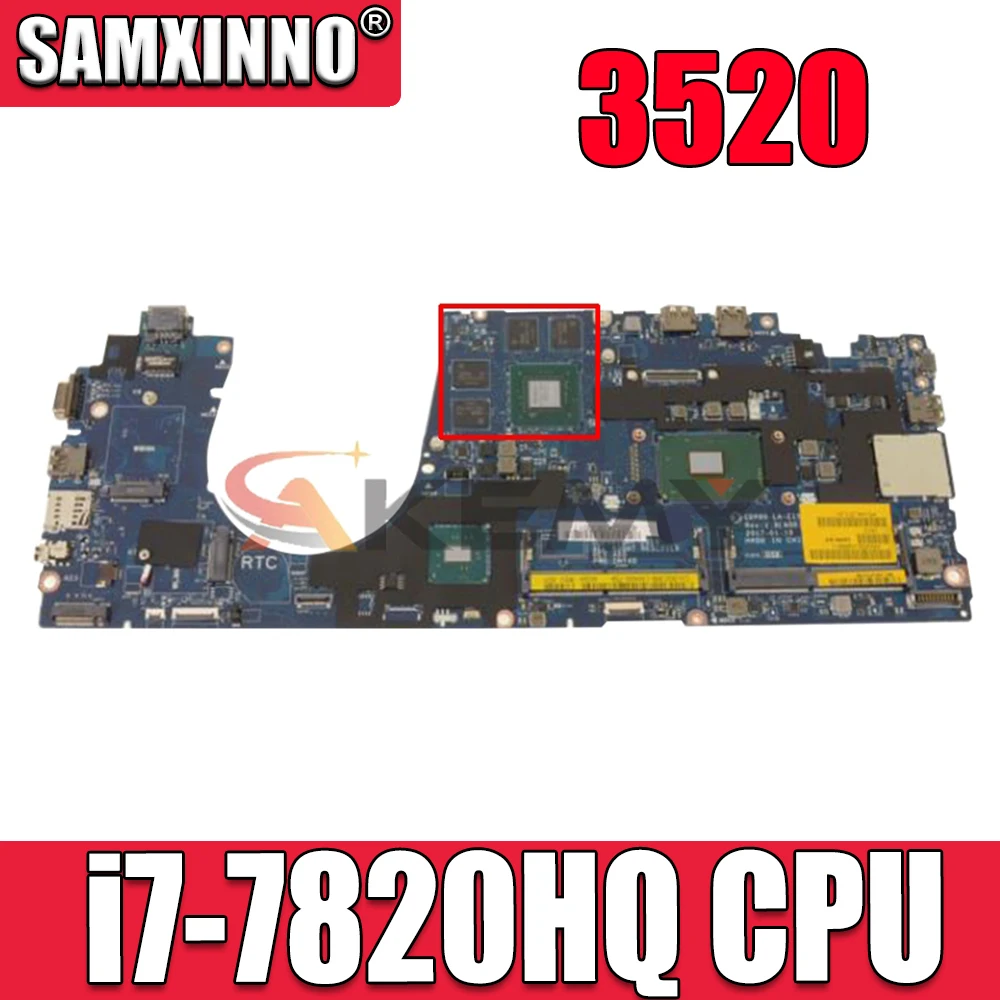 Материнская плата для ноутбука DELL 3520 модель SR32N Φ ЦПУ с диагональю 100% дюйма DCKVD |