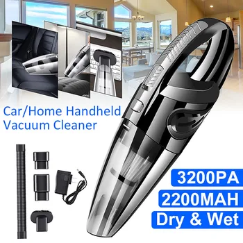 

4000pa Strong Power Car Vacuum Cleaner 150W Cordless Wet/Dry Dual Use Auto Portable Rechargeable Vacuums Cleaner For home Office