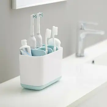 

Toothbrush Holder Electric Teeth brush Toothpaste Holder Shaving Makeup Brush Organizer Case Stand Bathroom Accessories