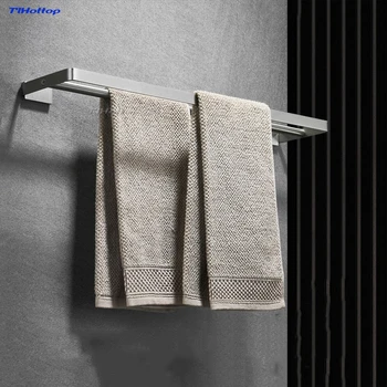 

Wall-mounted 304 Stainless Steel Towel Rails Double Towel Bars Towel Racks Popular Towel Holder Bathroom Kitchen Tlhottop-81948