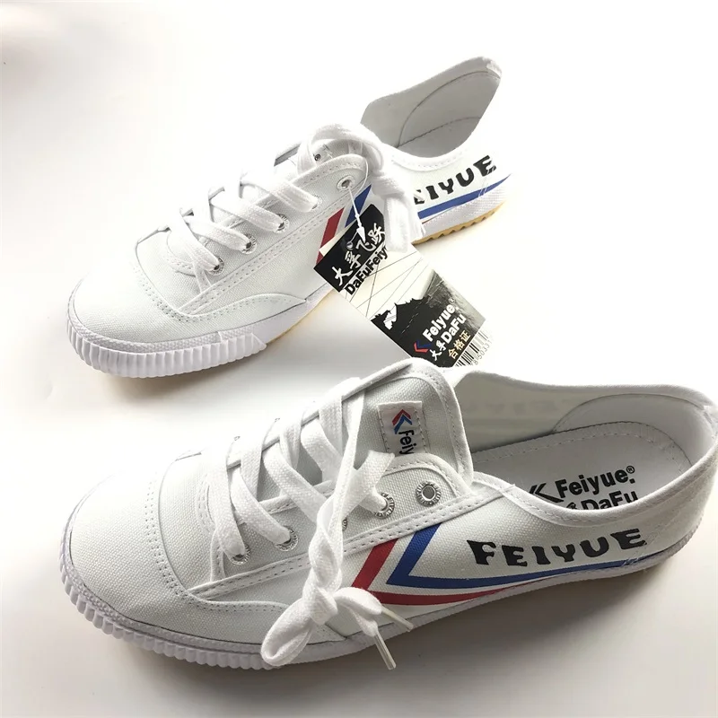 Китайская FEIYUE обувь для кунг-фу, Классическая обувь для боевых искусств, Таи Чи, каратэ, Тканевая обувь для детей, мужские удобные дышащие кроссовки для бега