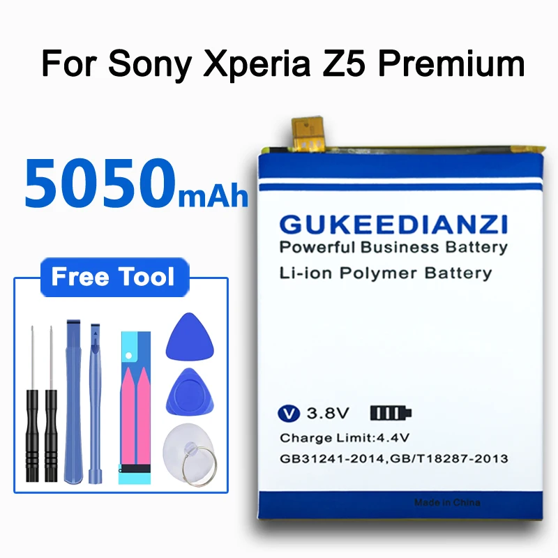 GUKEEDIANZI LIS1605ERPC мобильный телефон Новая батарея высокой емкости 5050 мАч для sony Xperia Z5P Z5 Plus Премиум Двойной E6883 E6853