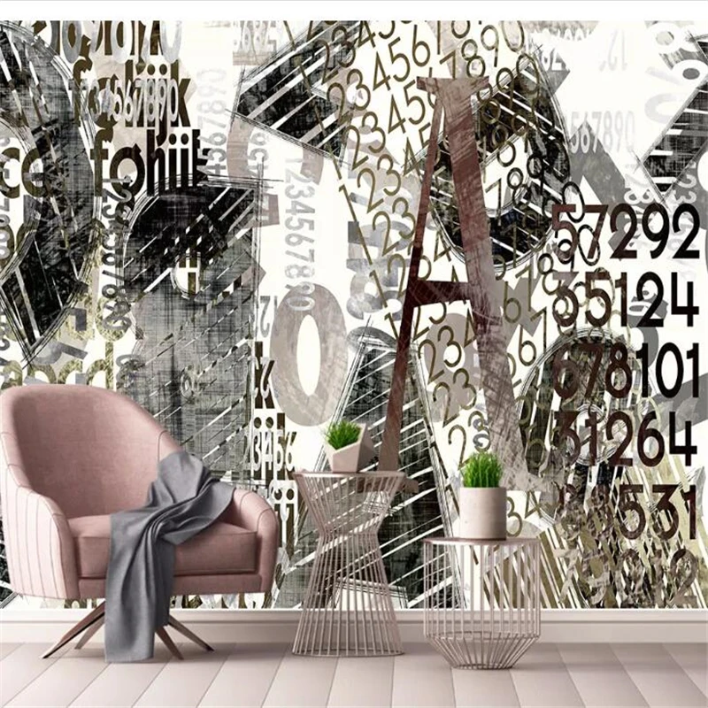 mural Custom wallpaper papel de parede Nordic abstract digital mosaic art pattern tooling background wall carta da parati | Обустройство