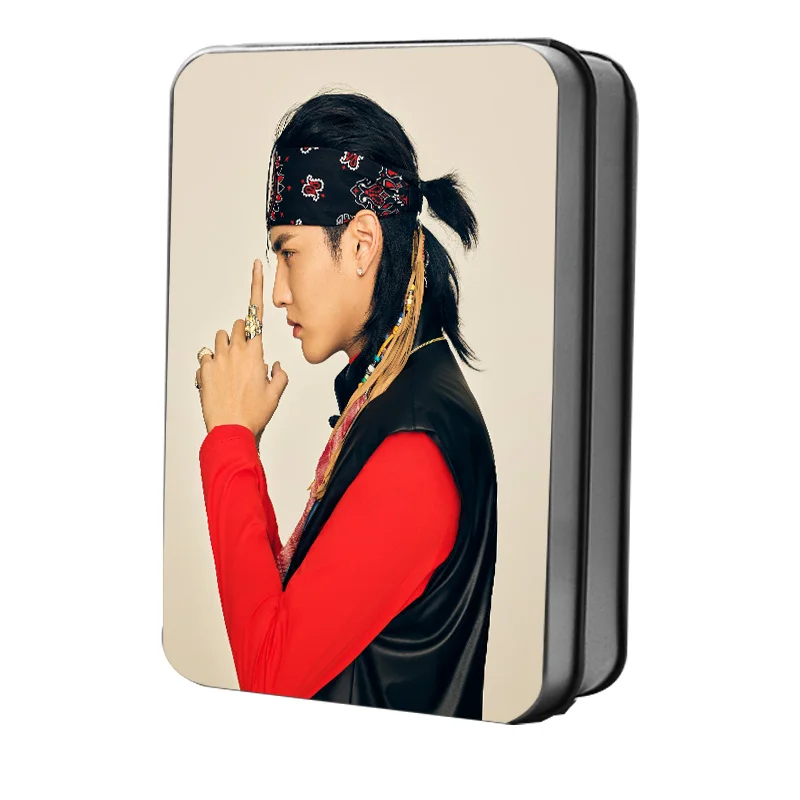 Kpop Kris Wu концертный тур фотография Поляроида Lomo карты хип хоп KRIS вентиляторы подарки металлический ящик 30 шт./кор. Прямая