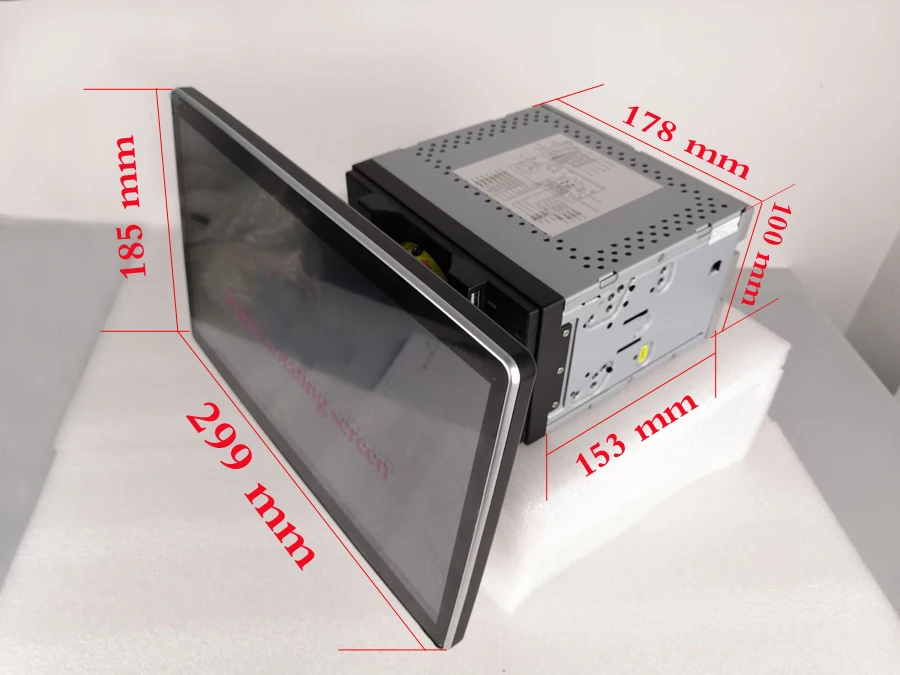 1080P Tesla Style 12 8 &quotPX6 100 ° вращающийся IPS 2 Din Android 9 0 4 Гб + 64 ГБ Автомобильный DVD Плеер