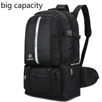 

2020 Large capacity male travel bag outdoor mountaineering female backpack waterproof school bag expandable hiking backpack