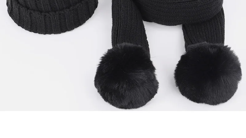 2018 новые модные детские вязаные шапочки, шапка, шарф, комплект из 2 предметов, зимние мягкие шарфы с капюшоном для мальчиков и девочек