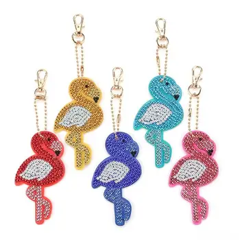 

5pcs Full Drill Special Shaped Diamond Painting Bird Shape Fashion Keyring