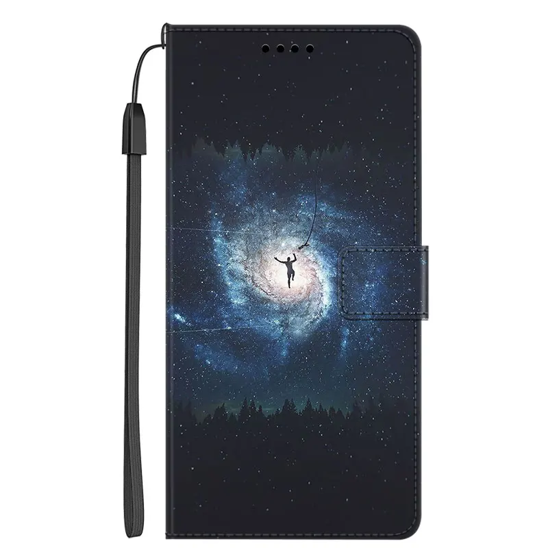 Flip Leather Wallet Phone Case with Stand and Book Cover Design